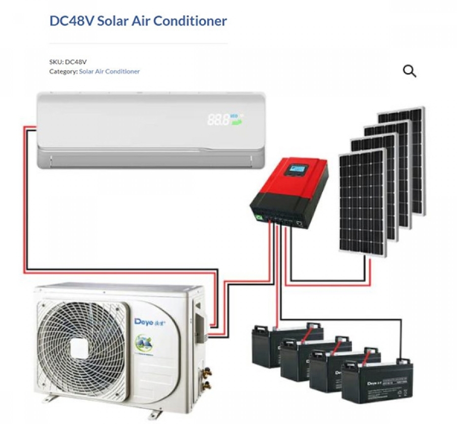 Máy điều hòa năng lượng mặt trời có lưu trữ DC48V Solar Air Conditioner