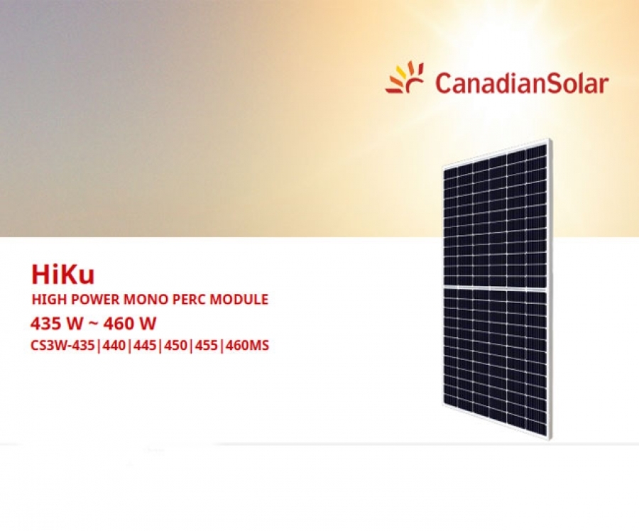 Tấm pin mặt trời Canadian Solar từ 435W-460W