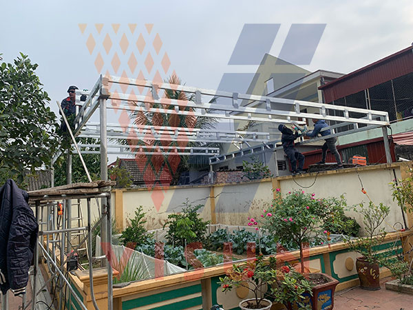 Dự án lắp điện mặt trời nhà vườn tại Kiến Thụy