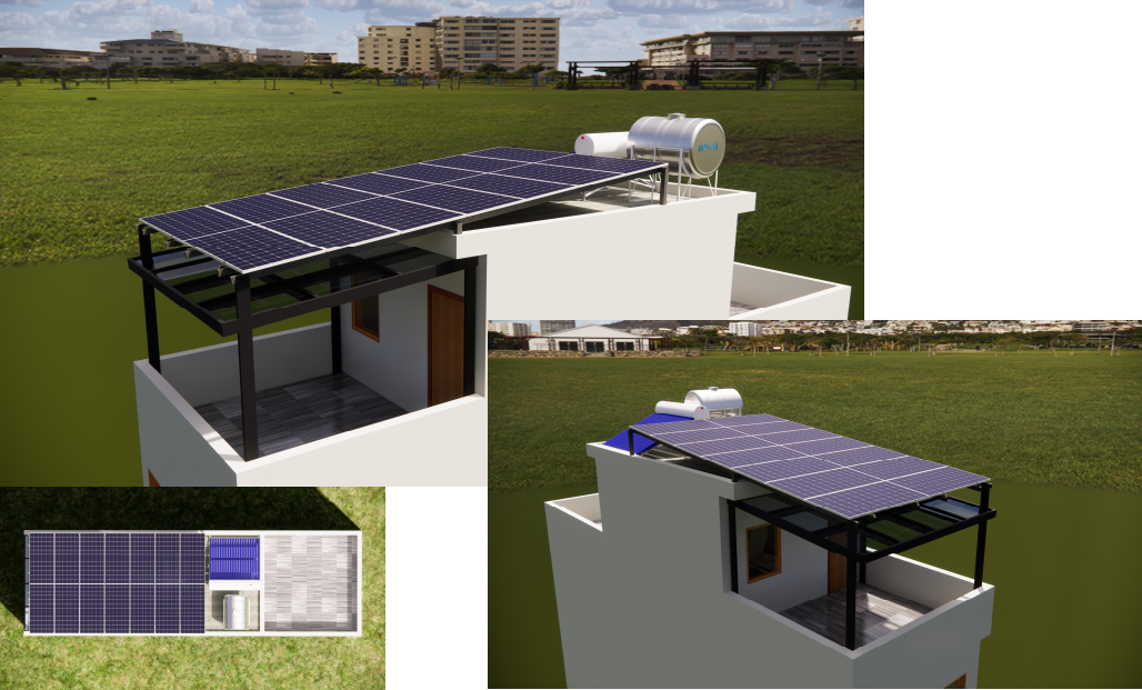 Dự án điện mặt trời áp mái gia đình 5kw Đằng Hải