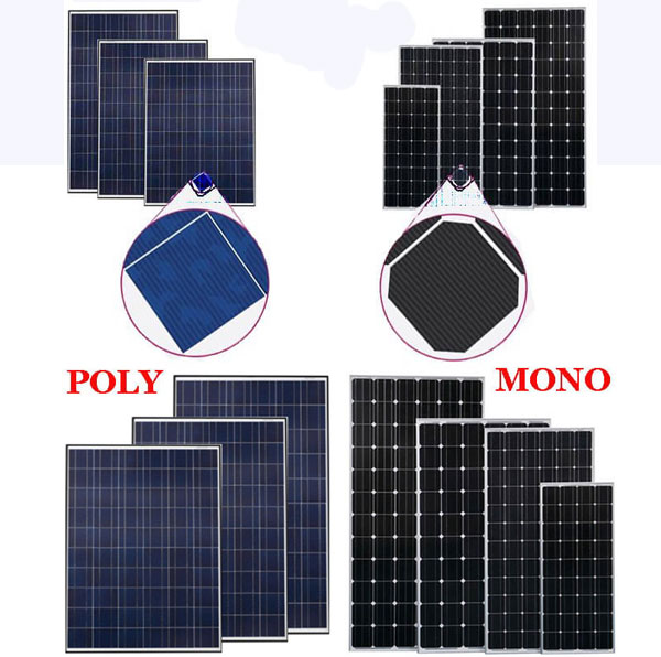 So sánh pin mặt trời mono và poly
