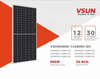 Tấm pin mặt trời VSUN590N-144BMH-DG