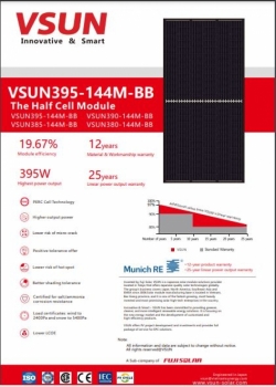 Pin năng lượng mặt trời VSUN395-144M