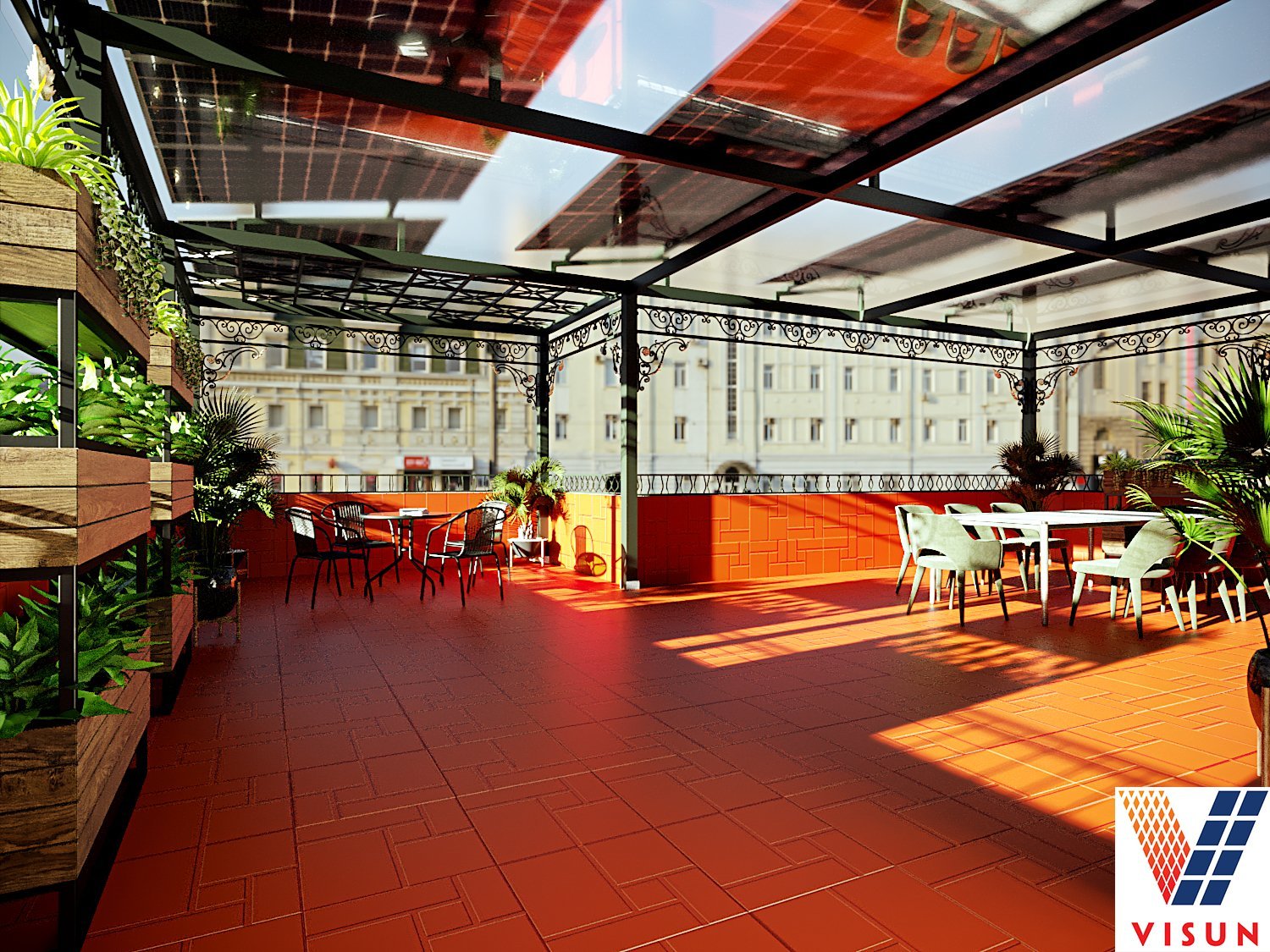 Điện mặt trời áp mái cho dự án Coffee Vinhome Hải Phòng