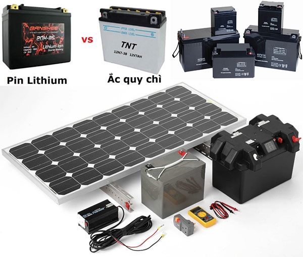 Nên chọn pin Lithium hay ắc quy chì cho hệ thống điện mặt trời