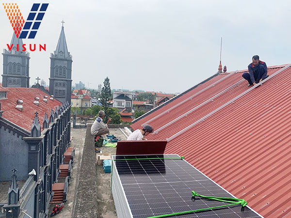 công trình diện mặt trời giáo xứ dương quan- thủy nguyên